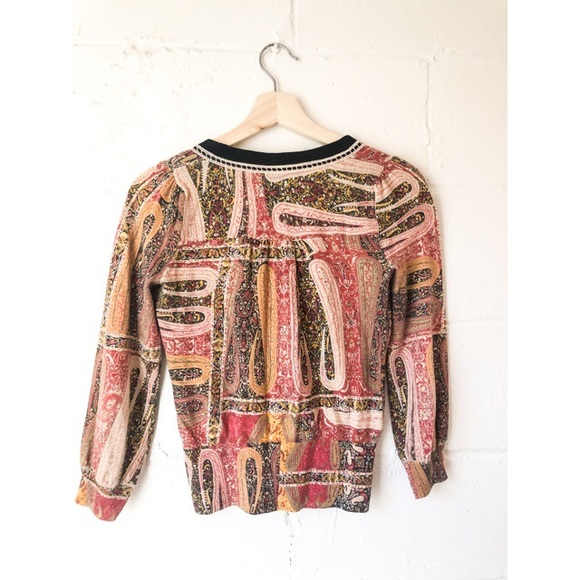 Anthro Guinevere paisley tibur lace cardigan - Picture 3 of 4